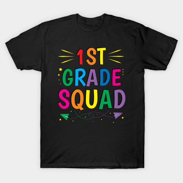 1st Grade Squad First Day of School T-Shirt by ZNOVANNA